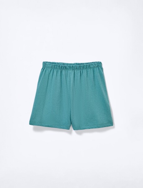 PIJAMA INFANTIL CON ESTAMPA Y BERMUDA MULTICOLOR