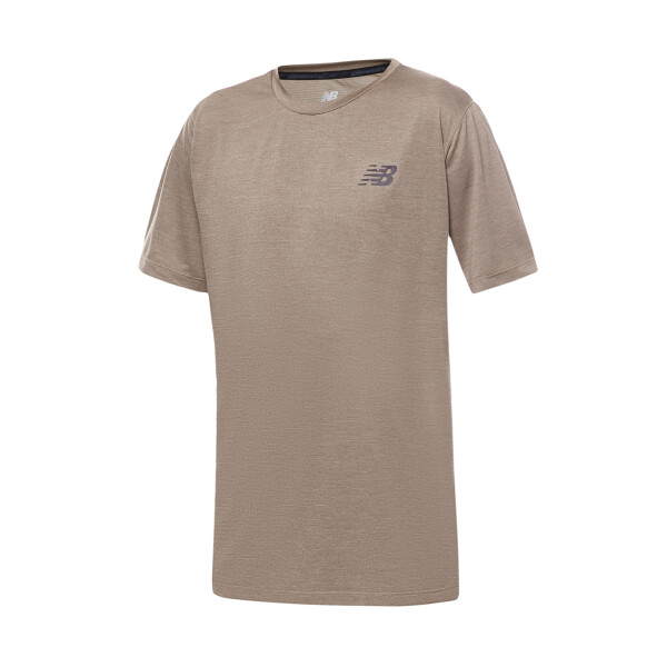 Remera New Balance Tenacity de Hombre - MT31095MUH Marron