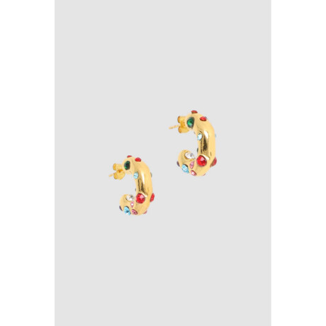 Aretes punto Oro fuerte