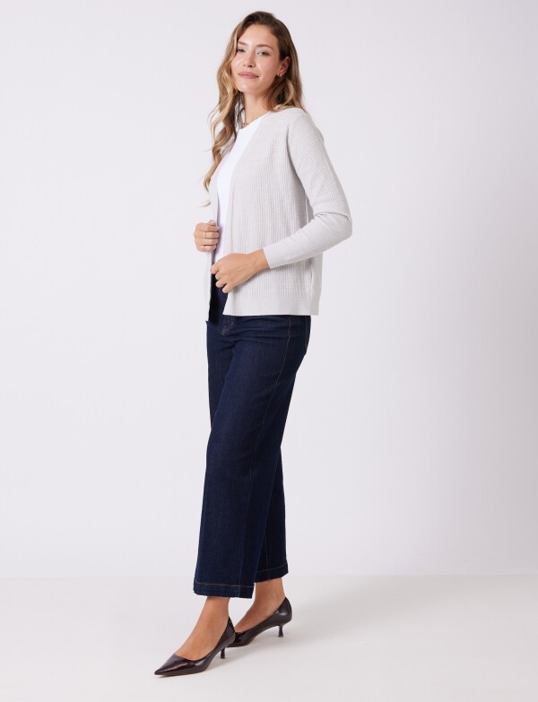Cardigan Textura GRIS