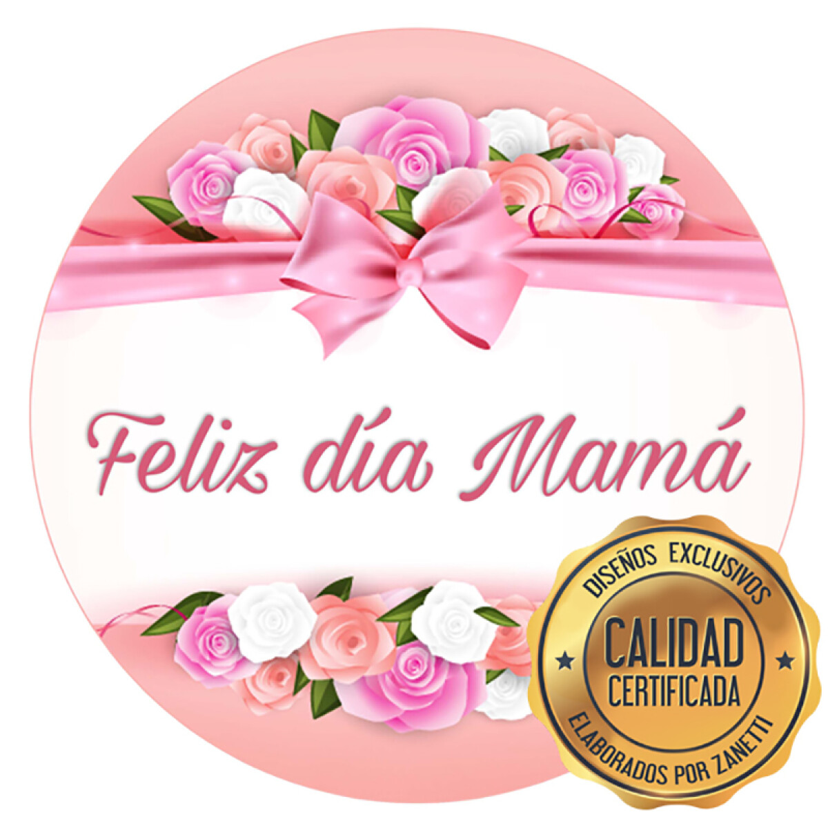 Lámina Feliz Día Mamá Moño Red — Zanetti 