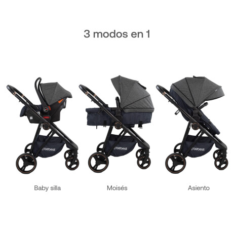 Cosmos Travel System Deluxe Isize + Base Isofix Bebesit Negro Cosmos Travel System Deluxe Isize + Base Isofix Bebesit Negro