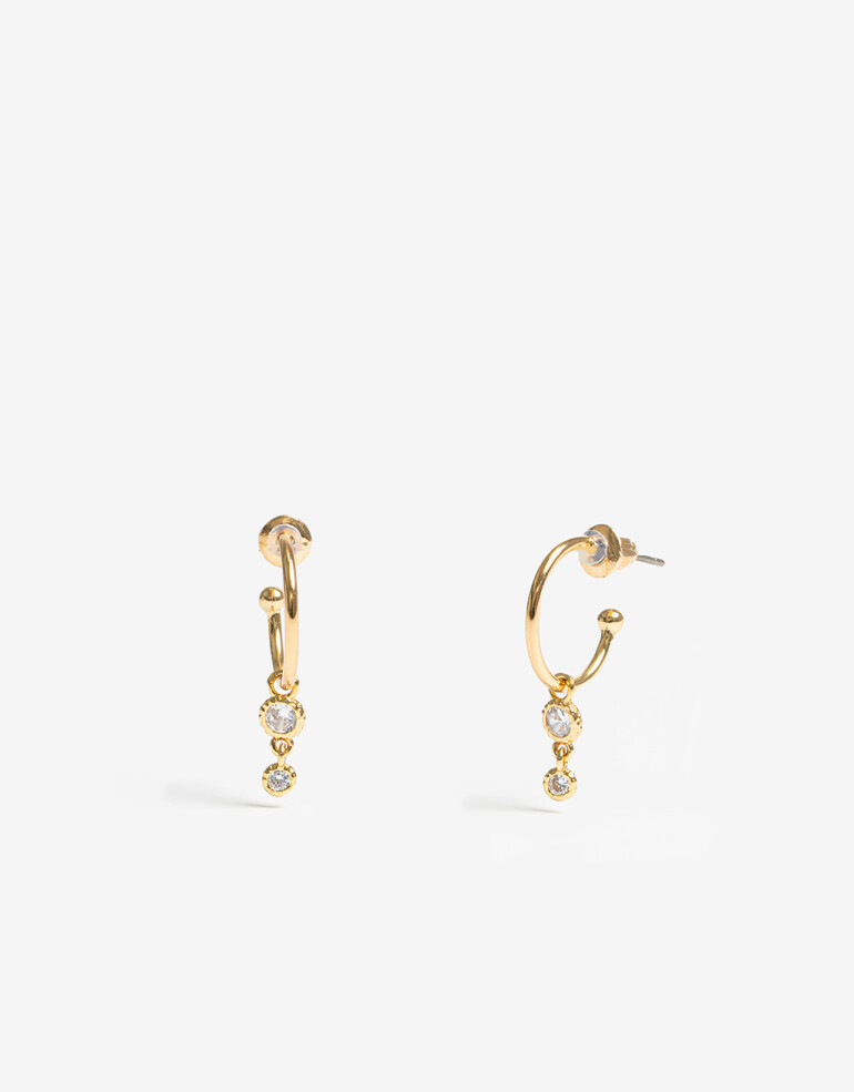 Aros Sets Cubic zirconia Set De Aros Con Cubic Zirconia - Dorado