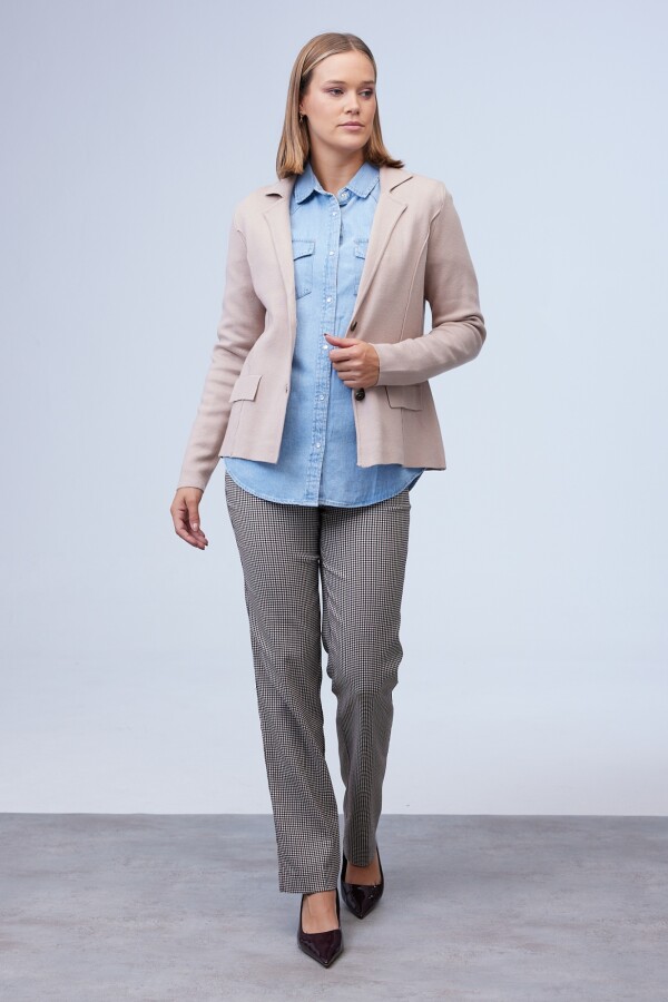 Cardigan Solapa BEIGE