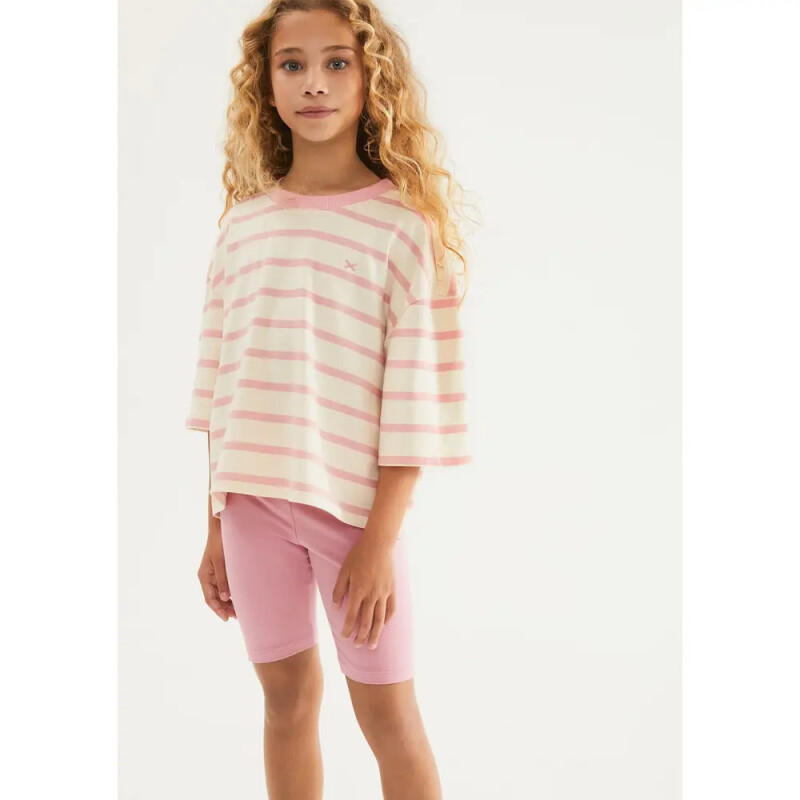 BERMUDA CICLISTA FEM ROSA CLARO