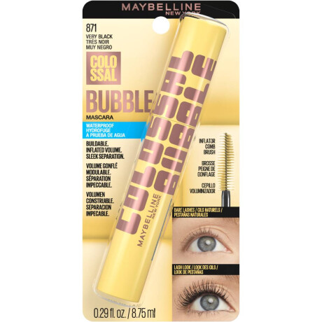 Máscara de Pestañas Maybelline Colossal Bubble WTP Very Black
