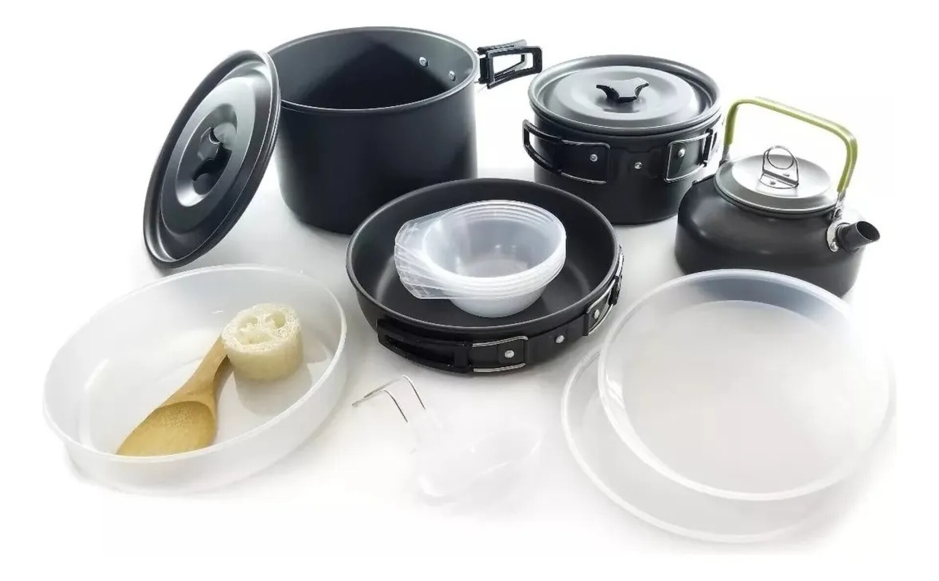 Set De Ollas De Camping Para 5 Personas 18 Piezas 