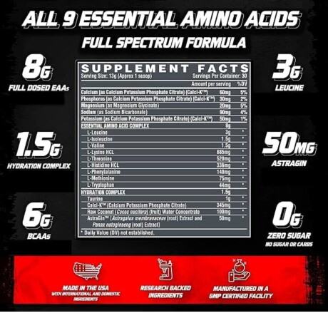 EEAA+ Hydration Maui Twist 390 g Aminoácidos Esenciales Nutrex EEAA+ Hydration Maui Twist 390 g Aminoácidos Esenciales Nutrex