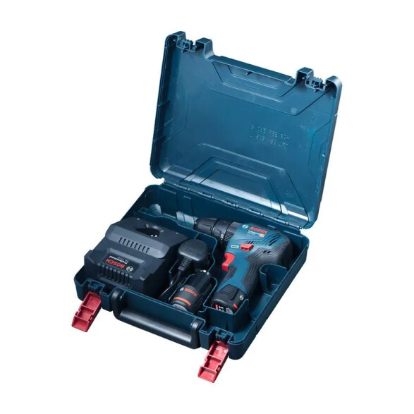 Taladro atornillador percutor 3/8" 2bat.+ carg.12V BS0296
