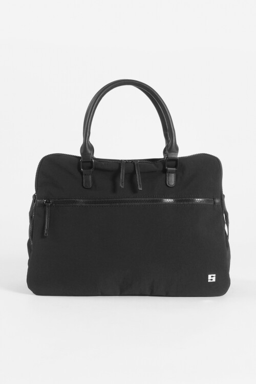 Briefcase para laptop con correa negro