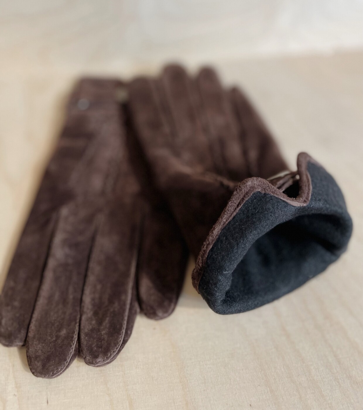 Guantes de hombre forrados