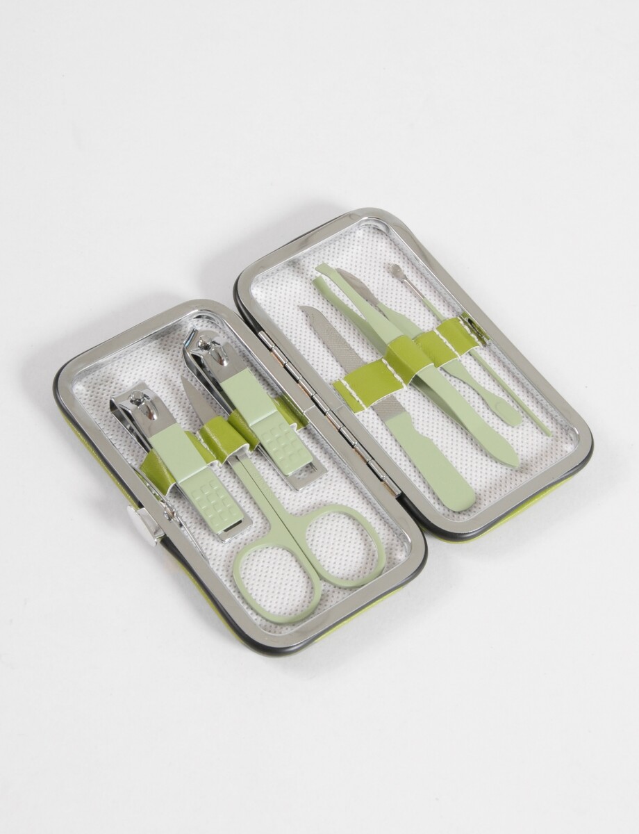 Set manicura 7 piezas - verde 