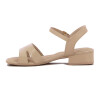 Sandalia Mujer Comfortflex Taco Bajo Almendra