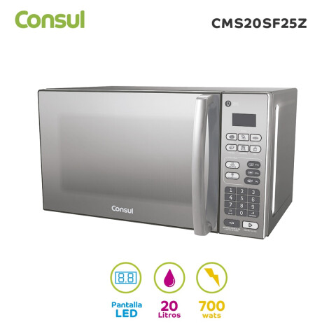 HORNO MICROONDAS CONSUL 20 INOX CMS20SF25Z HORNO MICROONDAS CONSUL 20 INOX CMS20SF25Z