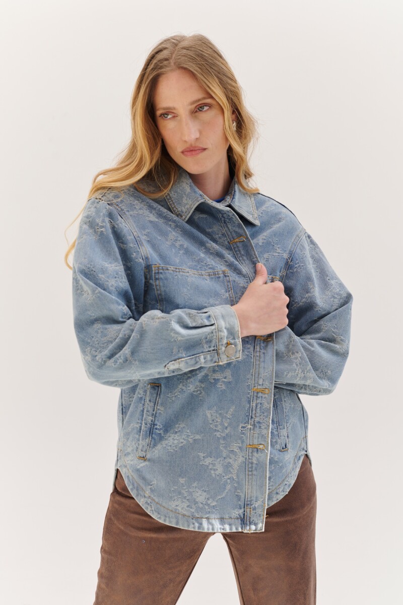 CHAQUETA JEAN NUBE AZUL