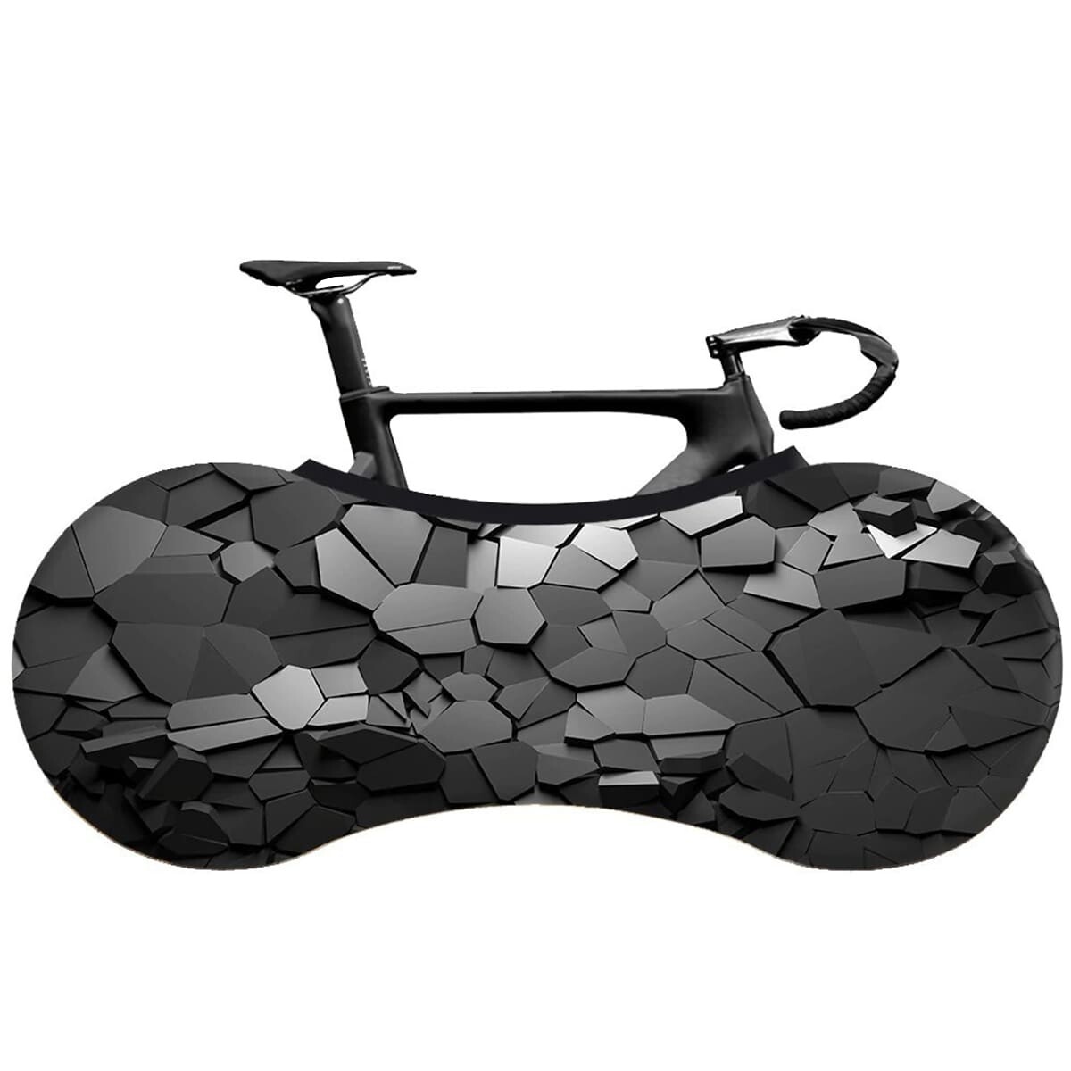 Funda Cubre Bicicleta Elástica Anti Polvo 160 X 55cm - Piedra 