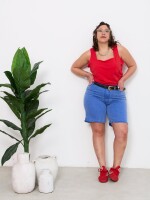 Musculosa Brunela Rojo