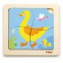 Puzzle Silueta Madera Viga Pato