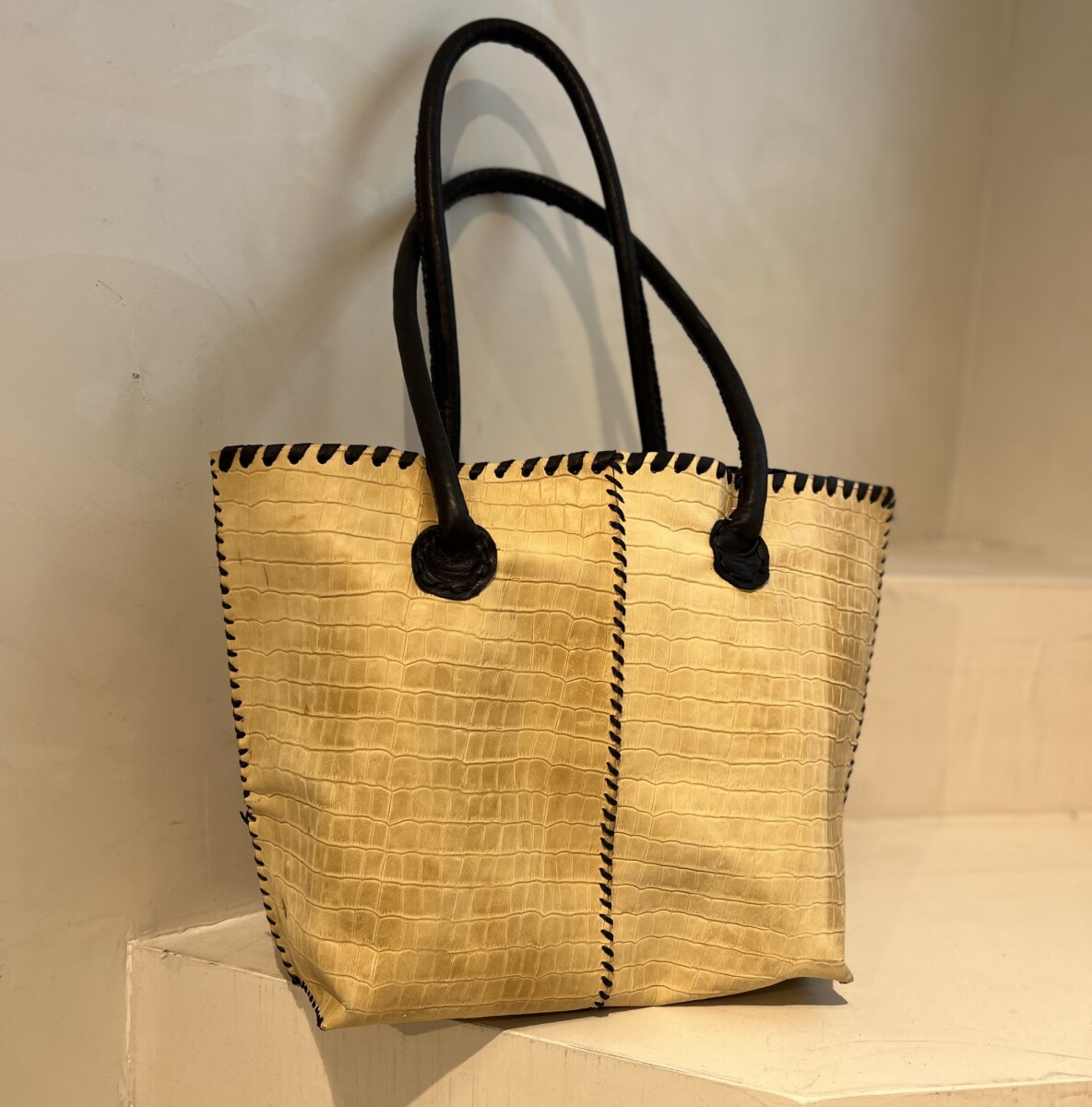 Winter Bag - Beige Con Negro 