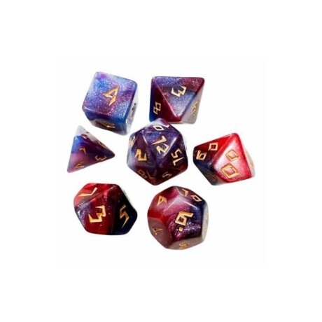 Set de Dados Fusión - Rojo y Violeta Set de Dados Fusión - Rojo y Violeta