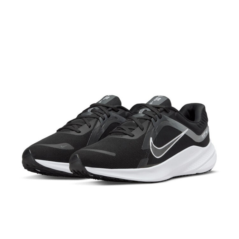 Championes Running NIKE QUEST de Hombre DD0204-001 Negro-blanco