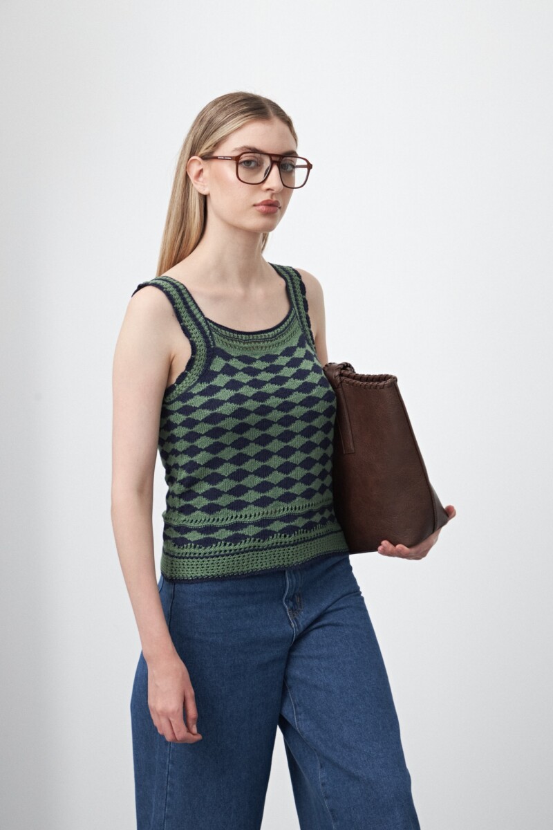 TOP EVARISTO Azul Marino