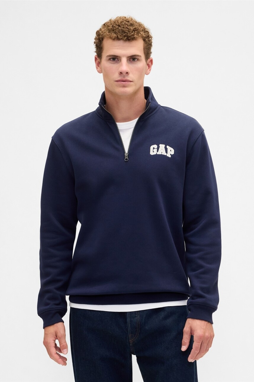 Buzo Deportivo Logo Gap Hombre Tapestry Navy