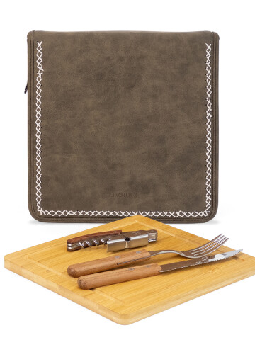 SET PARRILLERO BEEFMASTER TABACO