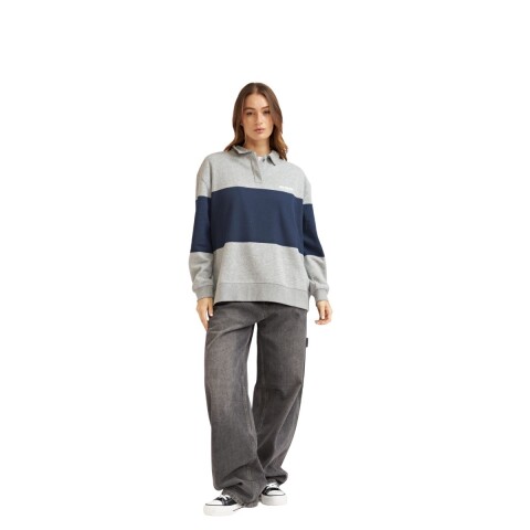 BUZO POLO NINA XS-XL AZUL