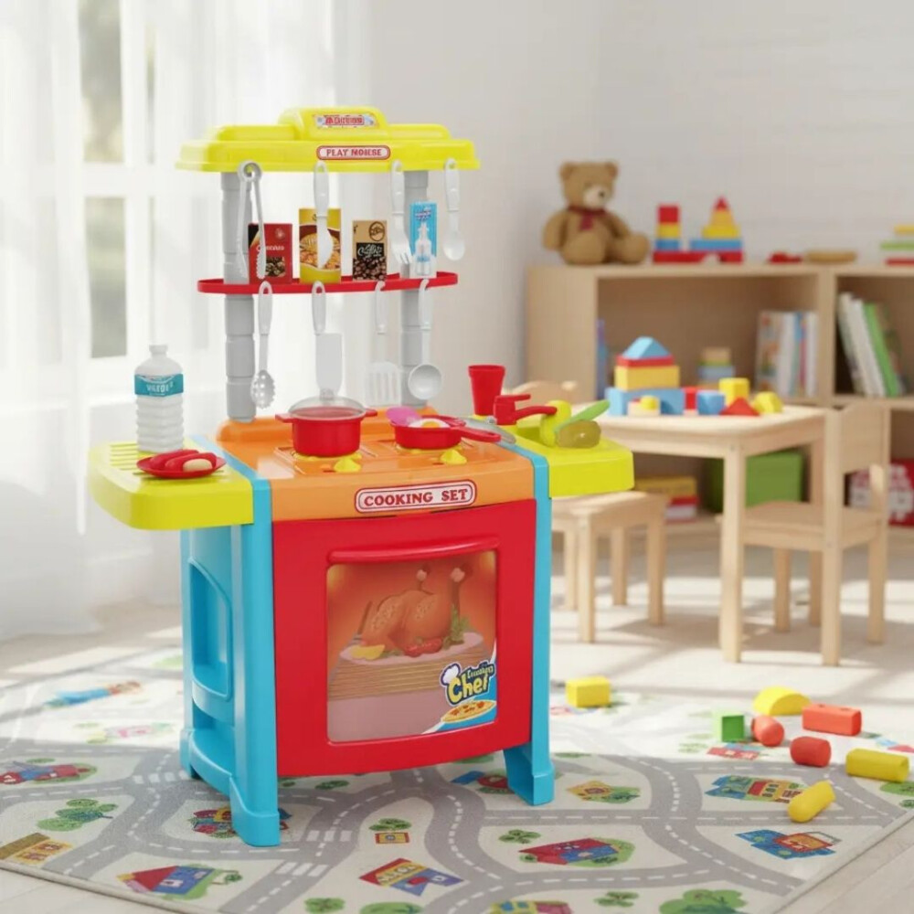 Cocina Infantil Con Accesorios, Luz Y Sonido Cocina Infantil Con Accesorios, Luz Y Sonido