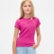FRCH SS RIBBED TEE BRIGHT FUCHSIA 026
