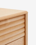 Mesita de noche Lenon 2 cajones de madera y chapa de roble 50 x 55 cm FSC MIX Credit Mesita de noche Lenon 2 cajones de madera y chapa de roble 50 x 55 cm FSC MIX Credit