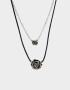 Collares Cortos Con flores Collar Corto Con Flores Antique - Plateado