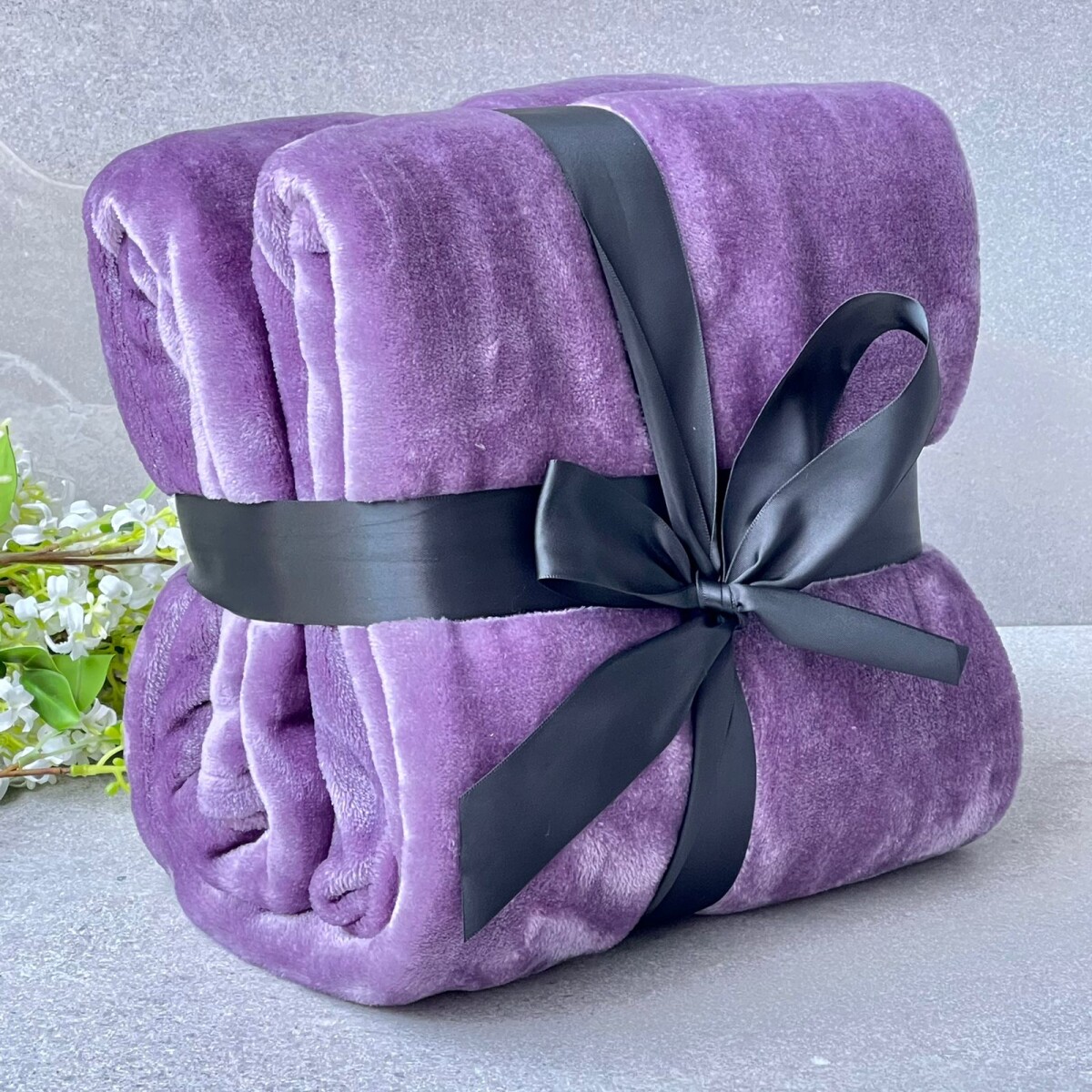 Manta Fleece Extra Soft Violeta 100% Poliéster Antialérgico 150cm x 200cm 