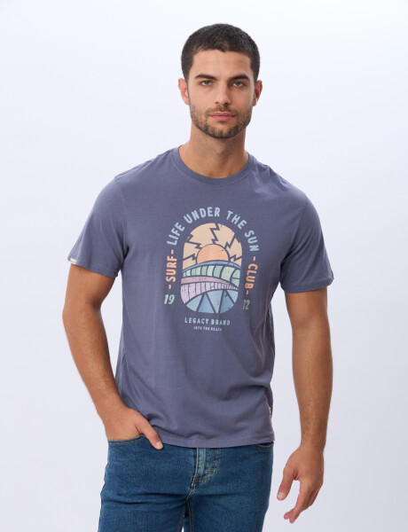 REMERA ESTAMPADA DE ALGODÓN Indigo