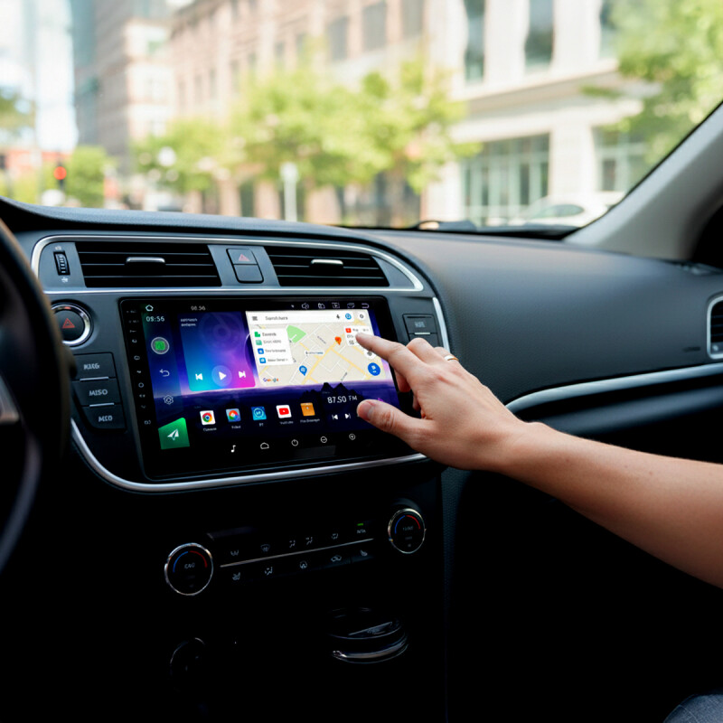 Radio Multimedia para Auto AIWA 9.5" 2K Android 13 con Carplay, Android Auto y 4G Radio Multimedia para Auto AIWA 9.5" 2K Android 13 con Carplay, Android Auto y 4G