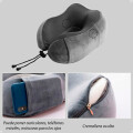 Almohada De Viaje Viscoelástica Tapa Ojos Y Tapa Oídos Negro