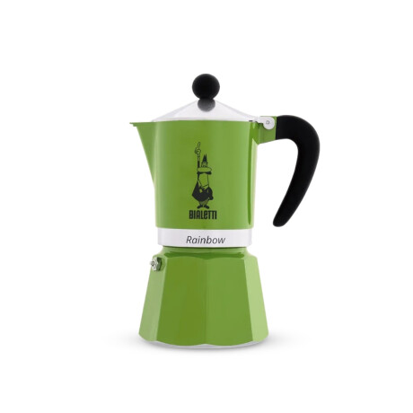 Cafetera Moka Rainbow Verde 270ml 6 Tazas Bialetti Cafetera Moka Rainbow Verde 270ml 6 Tazas Bialetti