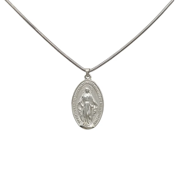 Dije Virgen Milagrosa-Plata 925-Sin piedra-CP3081 sinpiedra