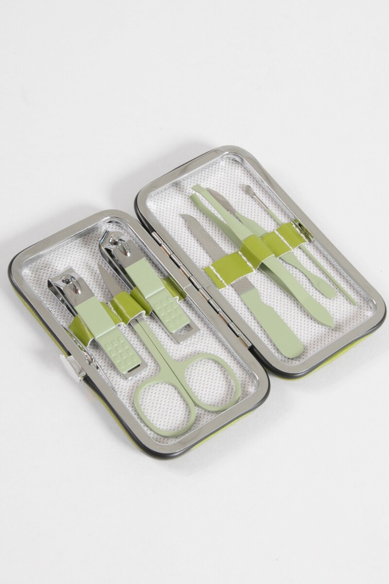 Set manicura 7 piezas verde