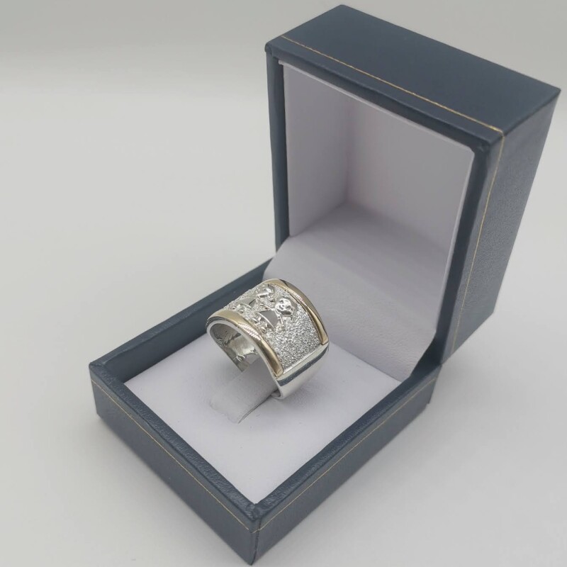 Anillo de plata y oro niñas Anillo de plata y oro niñas