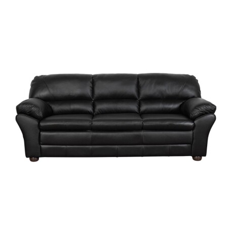 Sillon 3 cuerpos Cuero Natural Negro