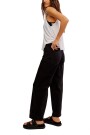 BENJI RELAXED WIDE LEG Negro