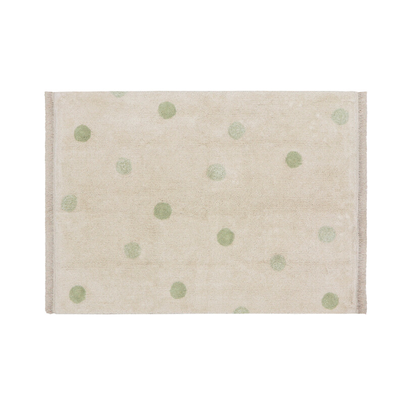 Alfombra lavable - Hippy Dots Olive