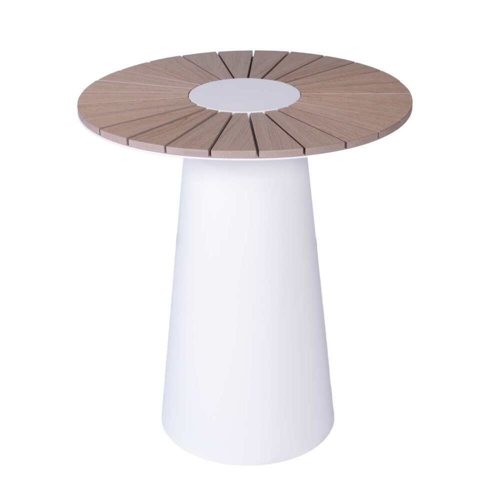 SET DE TERRAZA ALUMINIO ALUMINIO BLANCO CORAL