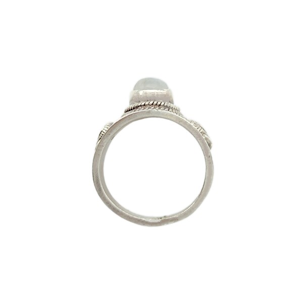 Anillo Oval-Plata 925-Piedra Luna-AN3107 conpiedra