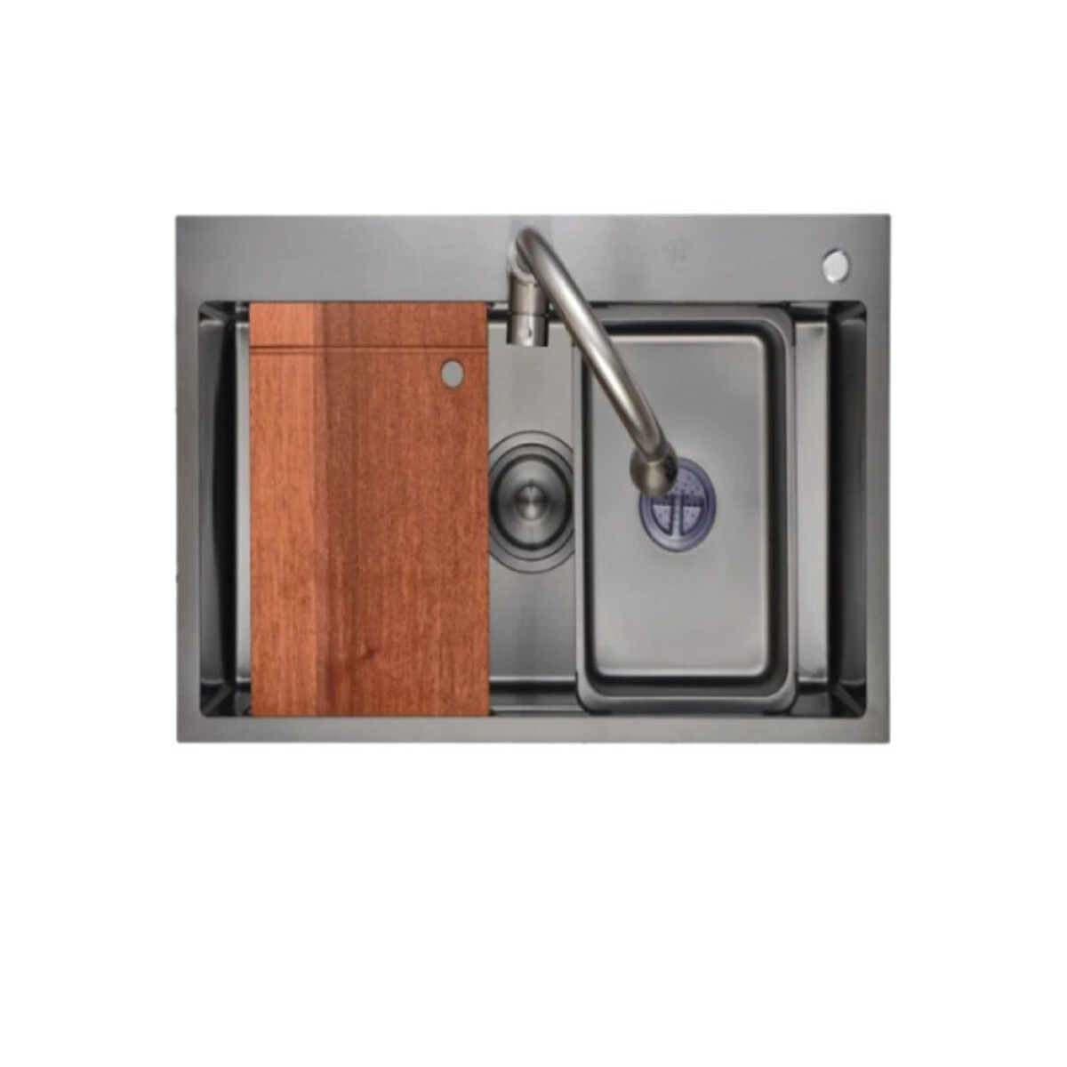 Pileta Simple Black 68 x 46 Cm 