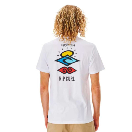 Remera Rip Curl Search Icon Blanco