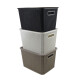 Caja organizadora símil ratán 20lt BLANCO