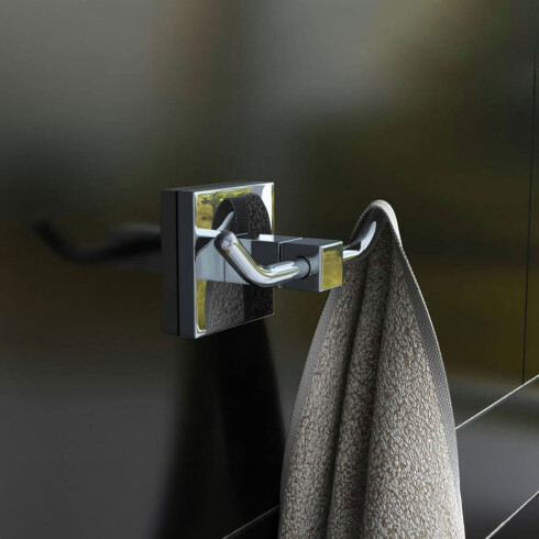 PERCHA METALICA MANCHESTER CROMO BRILLANTE DE BAÑO CROMO